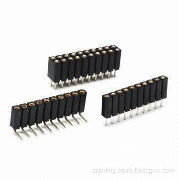 Dual Row IC Sockets, Right Angle Height 3.0 PPS Insulator